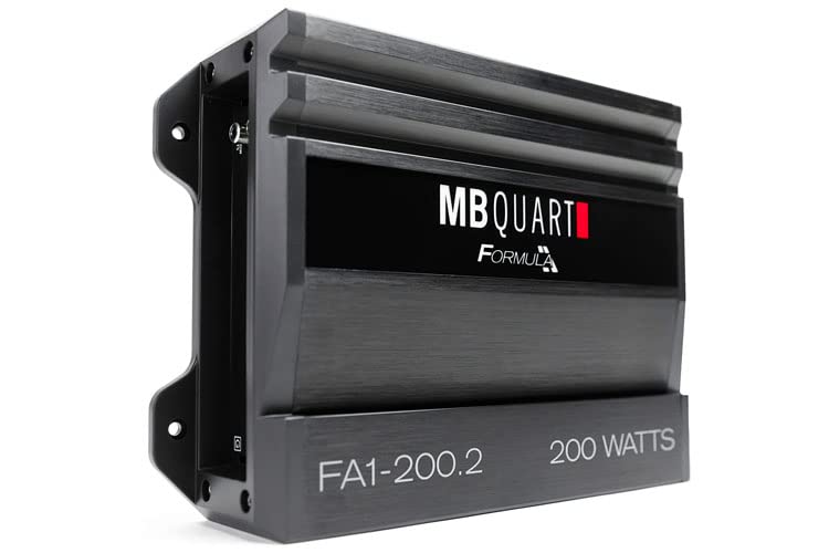 MB Quart Formula Series 100-Watt 2-Channel Class AB Amp, Black MB Quart Formula Series 100-Watt 2-Channel Class AB Amp, Black